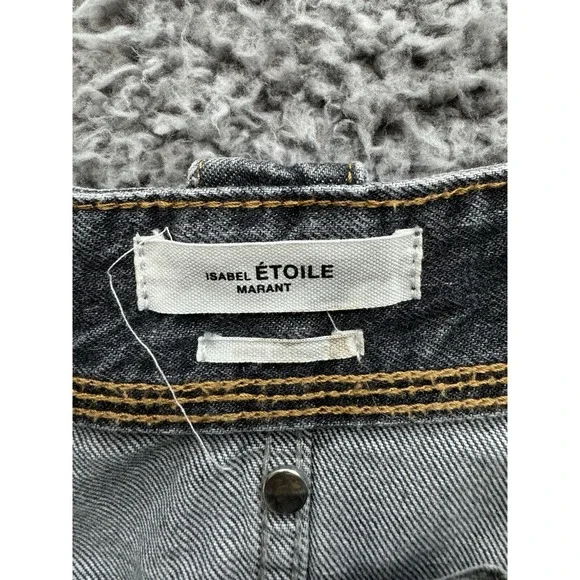 ISABEL MARANT Gray High Rise Neko Trouser Jeans Pants Size 34 (24x30)
